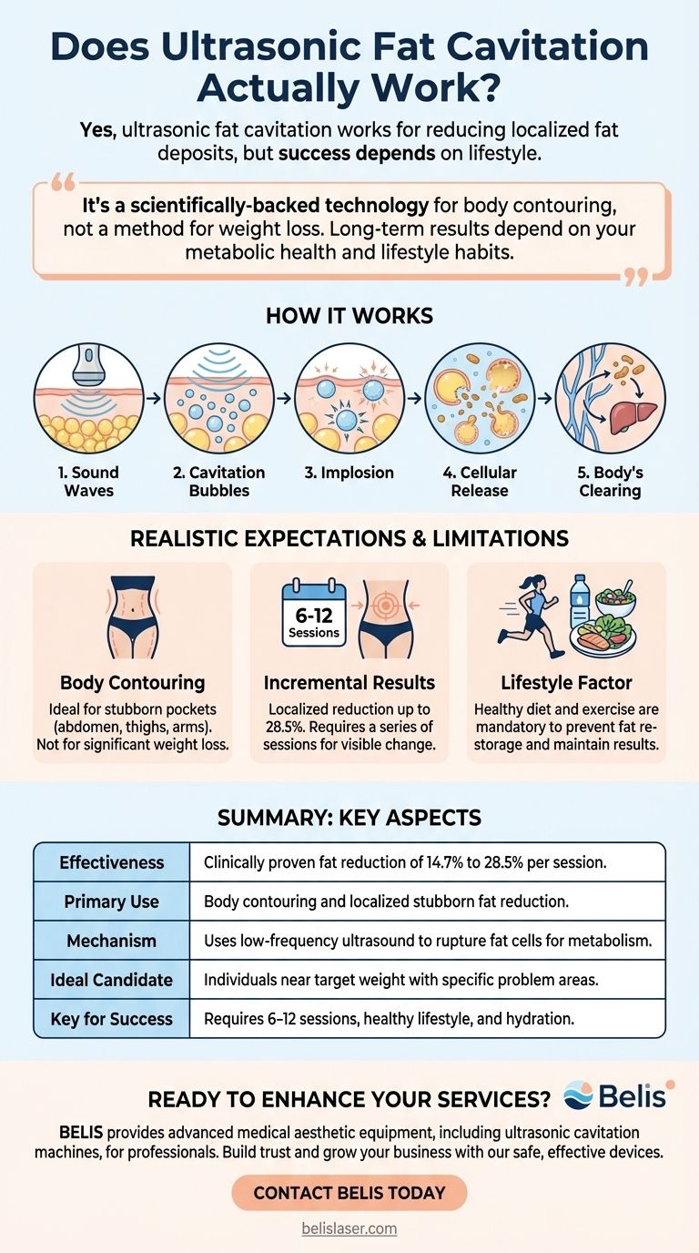 Does ultrasonic fat cavitation actually work? A Scientific Breakdown of Non-Invasive Fat Reduction Visual Guide