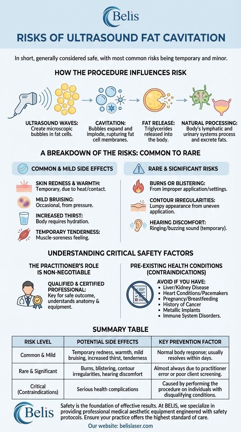Quels sont les risques de la cavitation par ultrasons pour la graisse ? Comment garantir un traitement sûr Guide Visuel