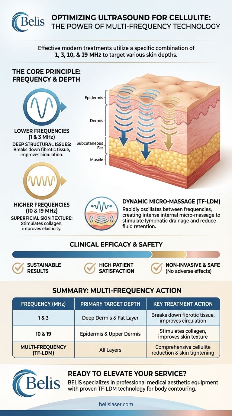 What frequency is ultrasound for cellulite? Discover the Multi-Frequency Solution for Lasting Results Visual Guide