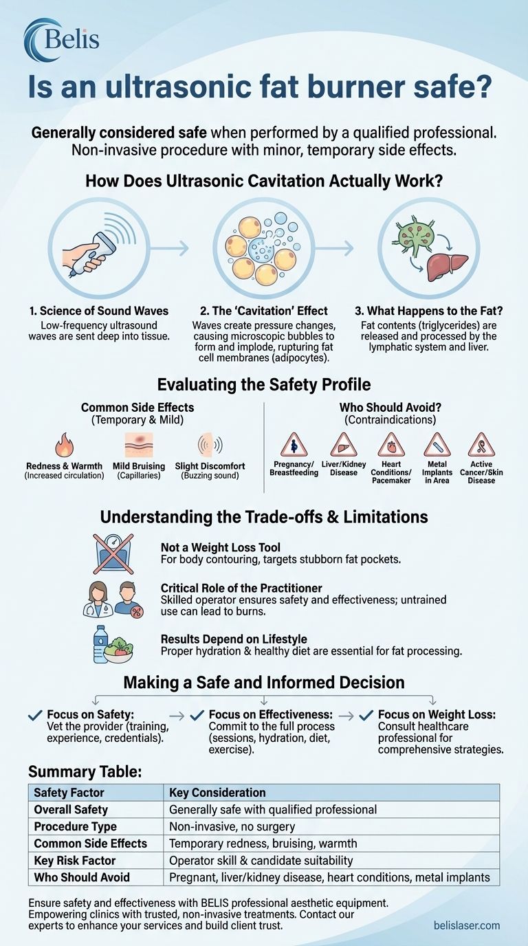 Безопасен ли ультразвуковой жиросжигатель? Критическая роль профессиональной экспертизы Визуальное руководство