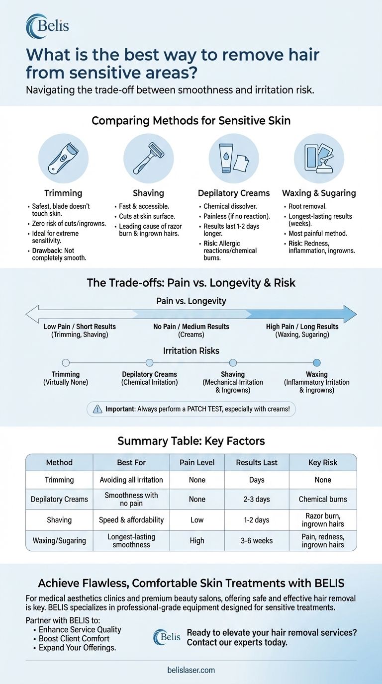 デリケートゾーンのムダ毛を処理する最良の方法は？痛みがなく、刺激のない結果を得るためのガイド ビジュアルガイド