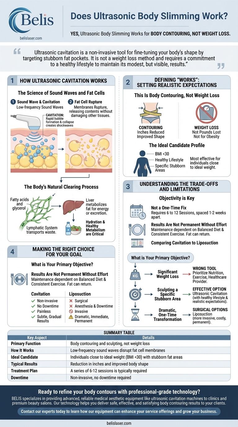 Il dimagrimento corporeo ad ultrasuoni funziona? Una guida alla riduzione del grasso non invasiva Guida Visiva