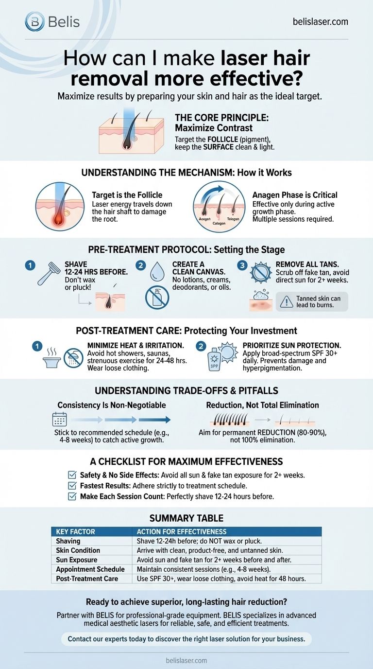 レーザー脱毛の効果を最大限に高めるにはどうすればよいですか？適切な準備で結果を最大化しましょう ビジュアルガイド