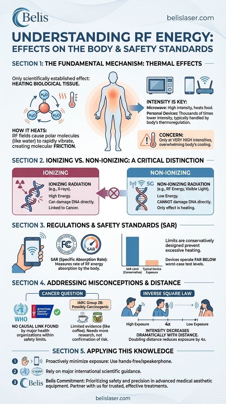 RF 에너지는 신체에 어떤 영향을 미칠까요? 과학과 안전 이해하기 시각적 가이드