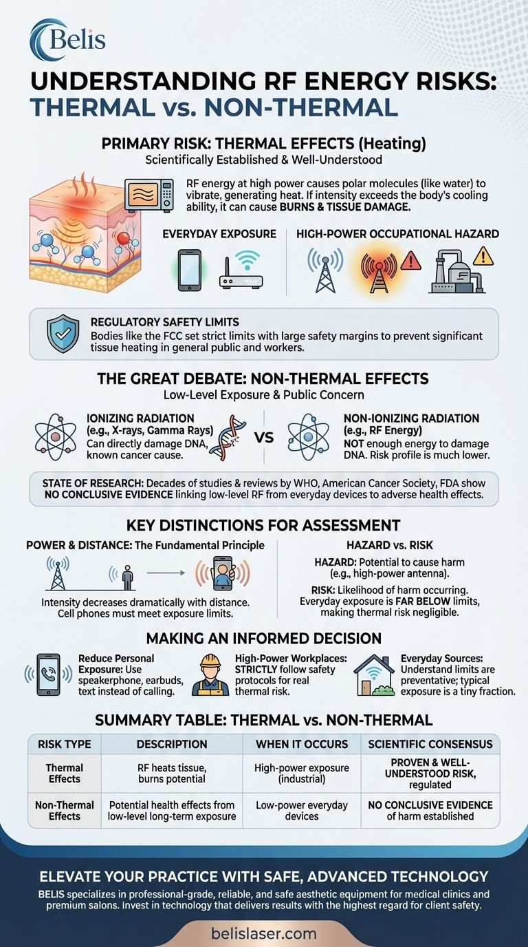 What are the risks of RF? Separating Proven Thermal Hazards from Unproven Health Concerns Visual Guide