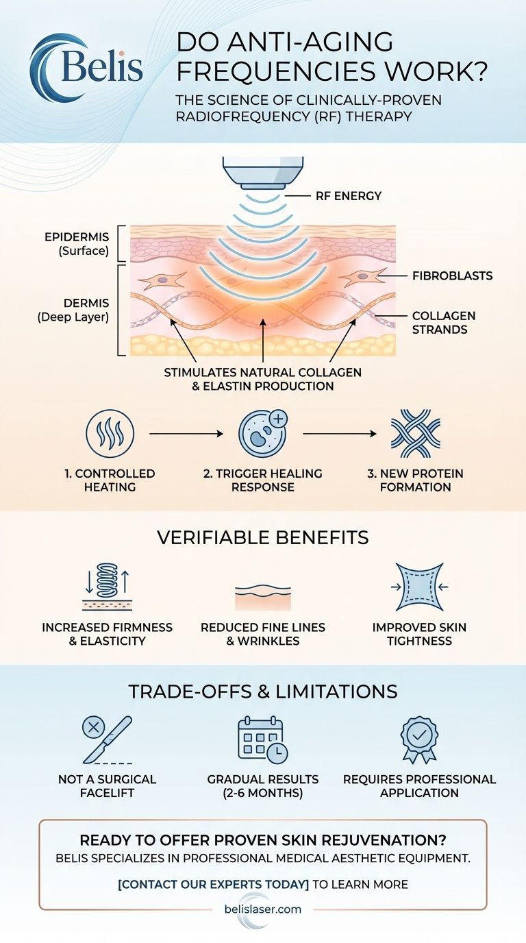 노화 방지 주파수가 효과가 있을까요? 임상적으로 입증된 RF 시술의 과학적 근거 시각적 가이드