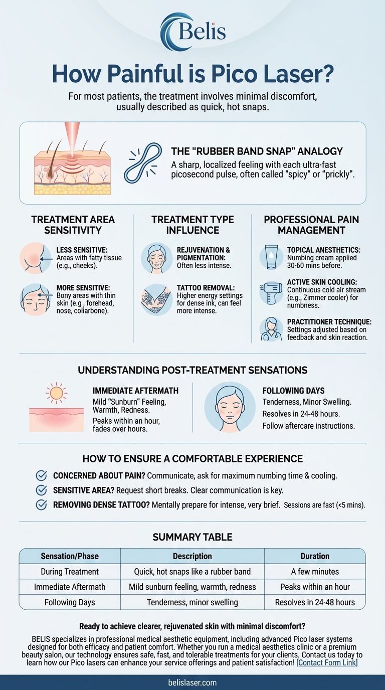 Quão doloroso é o laser Pico? Um guia realista para gerenciar o desconforto do tratamento Guia Visual