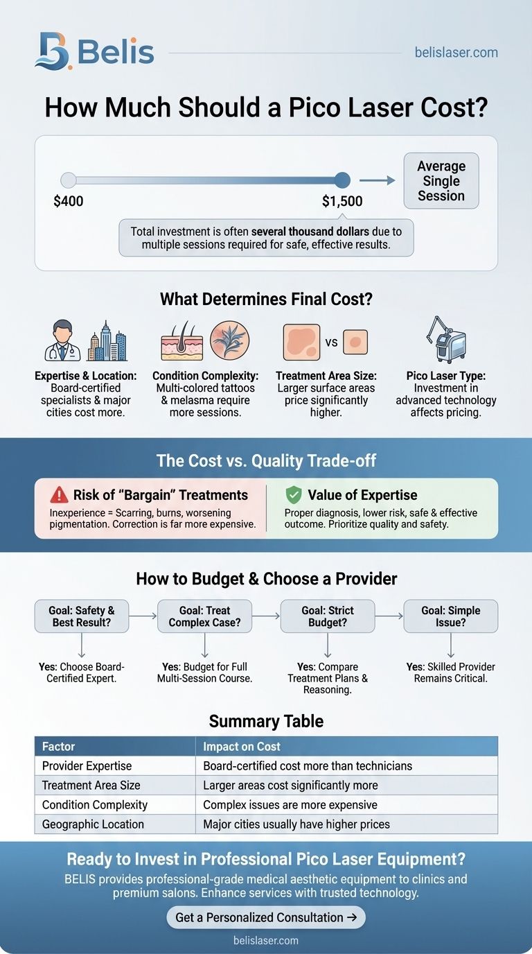 피코 레이저 비용은 얼마인가요? 가격 책정 요인에 대한 명확한 분석 시각적 가이드