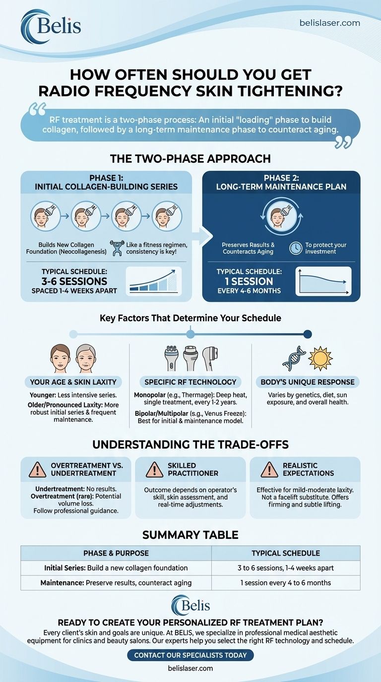 À quelle fréquence devriez-vous faire un traitement de raffermissement cutané par radiofréquence ? Votre programme de traitement personnalisé Guide Visuel