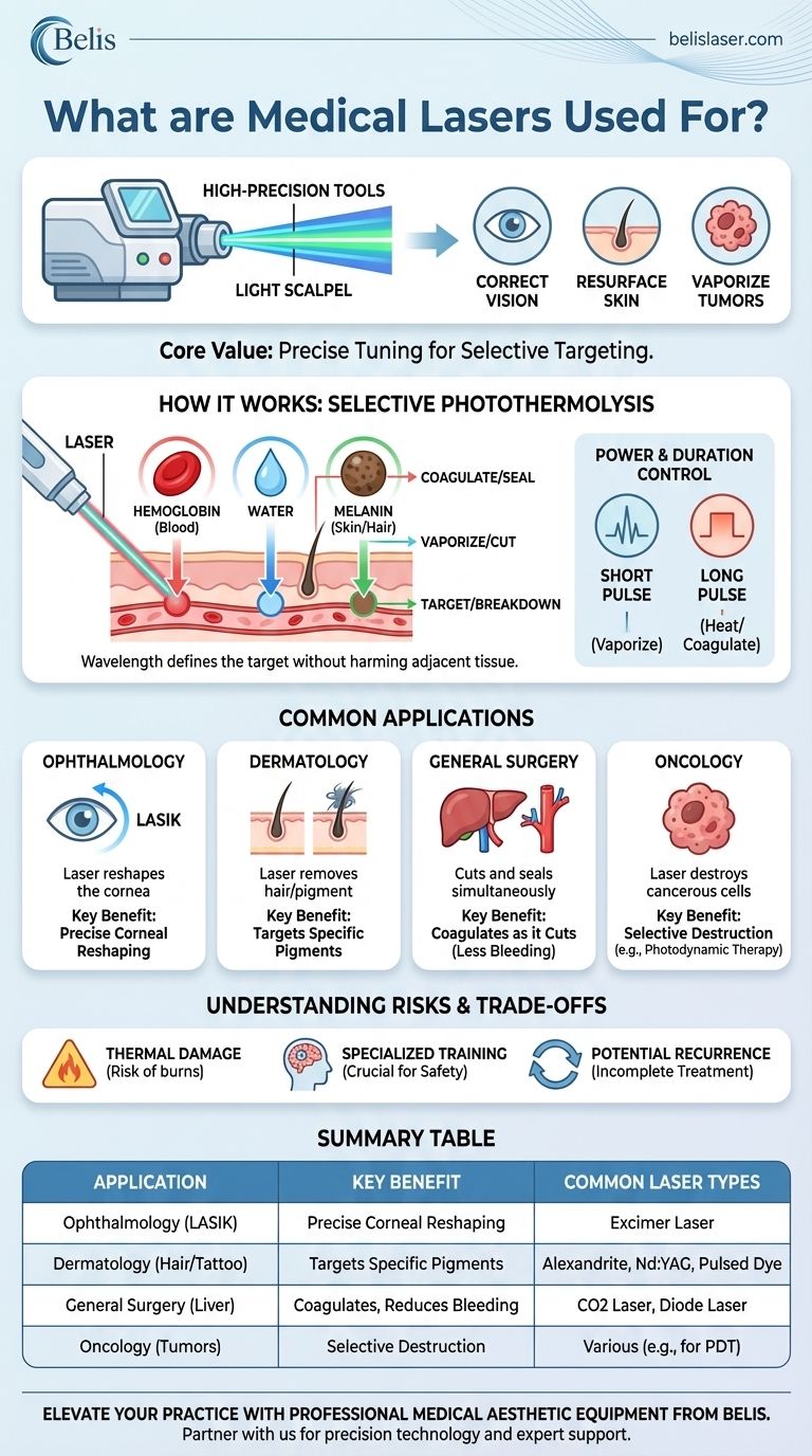 ¿Para qué se utilizan los láseres médicos? Herramientas de precisión para cirugía y tratamientos de la piel Guía Visual