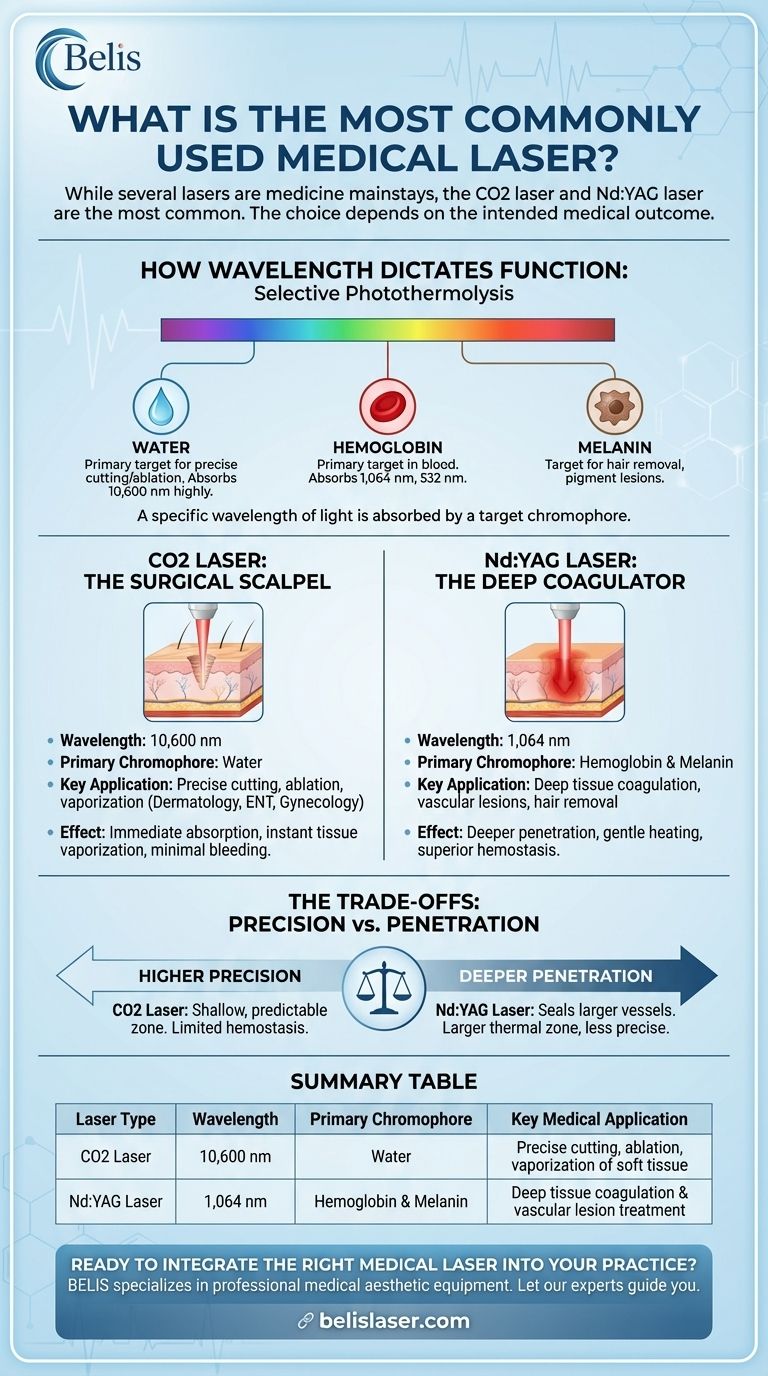 Qual è il laser medico più comunemente usato? Svelare la potenza dei laser a CO2 e Nd:YAG Guida Visiva