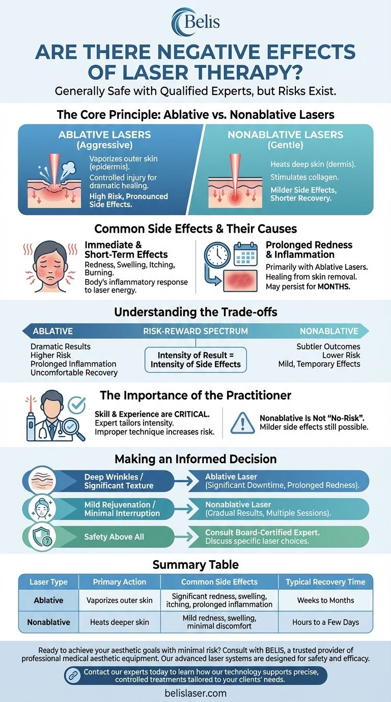 La thérapie au laser a-t-elle des effets négatifs ? Comprendre les risques et les pratiques sûres Guide Visuel