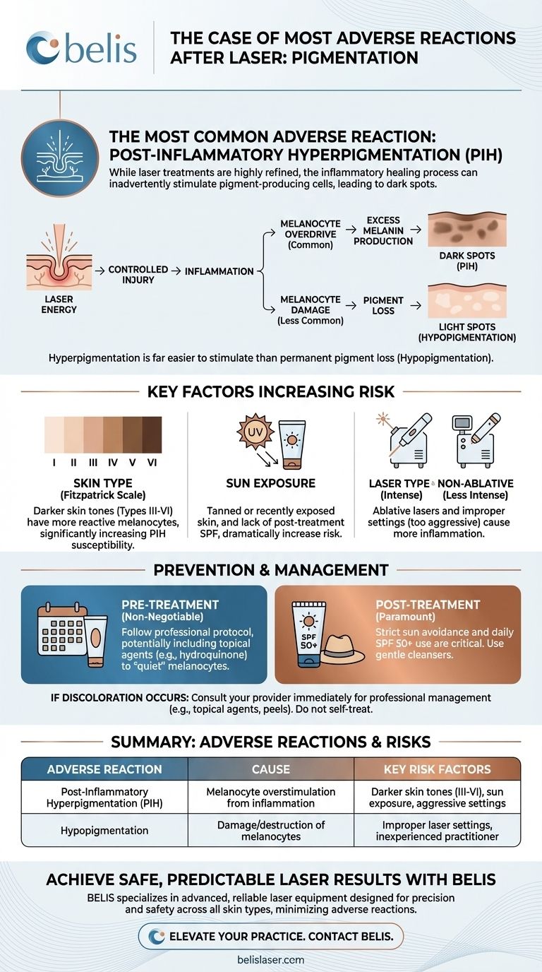 Was ist die häufigste Nebenwirkung nach einer Laserbehandlung? Vorbeugung von postinflammatorischer Hyperpigmentierung Visuelle Anleitung