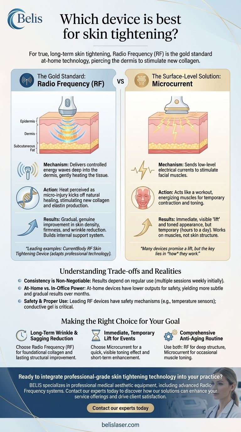 ما هو الجهاز الأفضل لشد البشرة؟ حقق الثبات الدائم مع التكنولوجيا المناسبة دليل مرئي