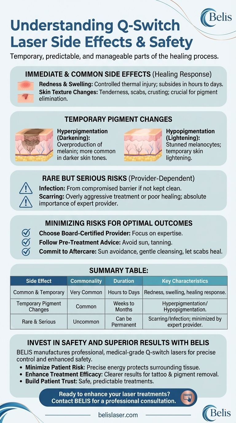 Q-스위치 레이저의 부작용은 무엇인가요? 안전하고 효과적인 치료를 위한 가이드 시각적 가이드