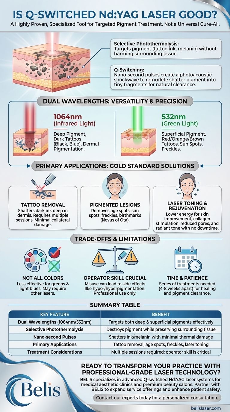 Is Q Switched Nd:YAG laser good? The Gold Standard for Tattoo & Pigment Removal Visual Guide