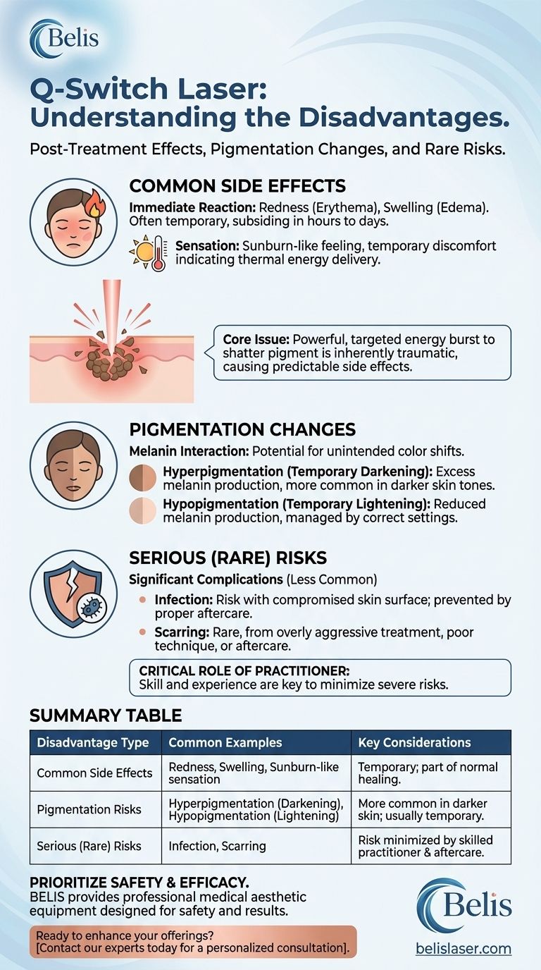 Q스위치 레이저의 단점은 무엇인가요? 안전한 시술을 위한 위험 관리 시각적 가이드