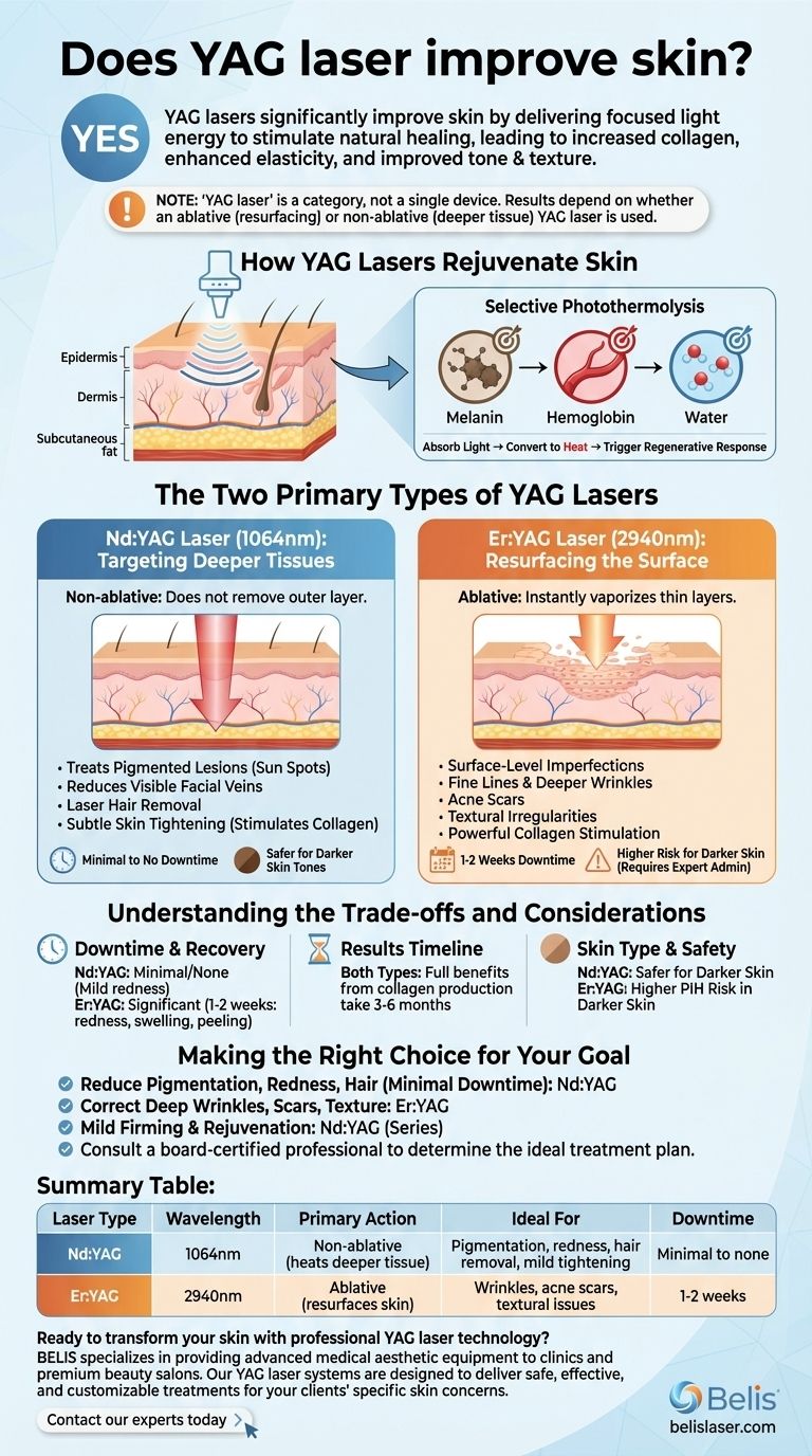 YAGレーザーは肌を改善しますか？はい、肌を若返らせ、再生させ、引き締めることができます。 ビジュアルガイド