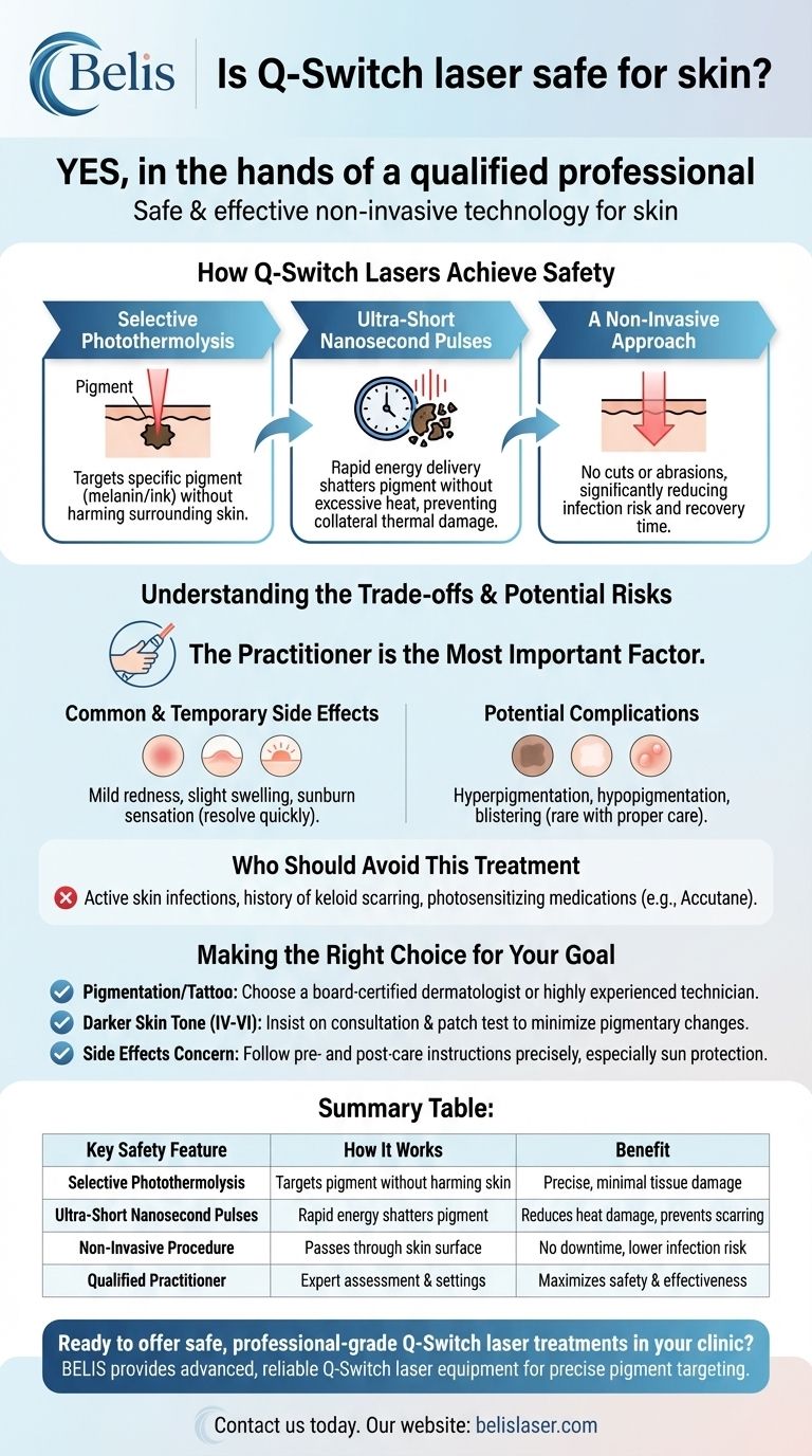 Il laser Q-Switch è sicuro per la pelle? Ottieni un ringiovanimento cutaneo preciso e non invasivo in sicurezza Guida Visiva