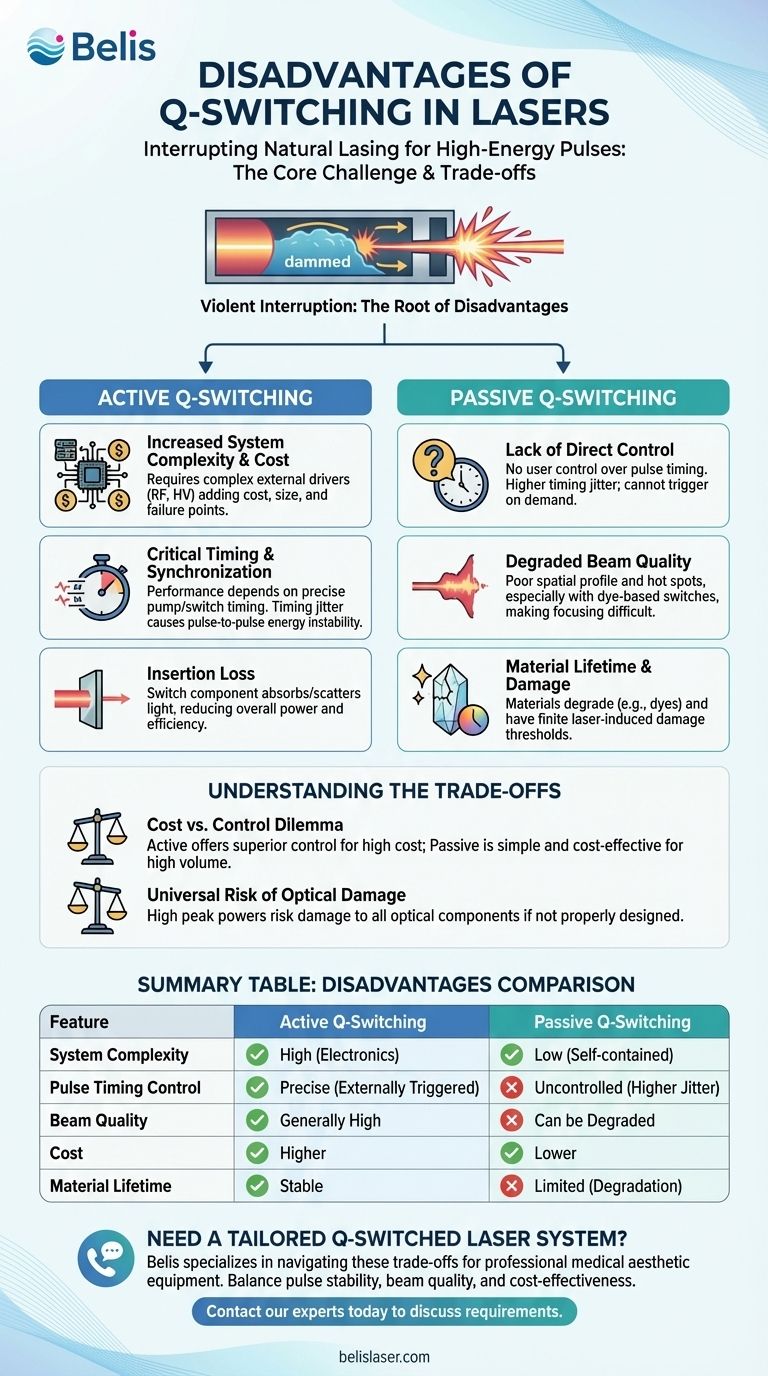 What are the disadvantages of Q switching? Trade-offs in Pulse Control, Cost, and Beam Quality Visual Guide