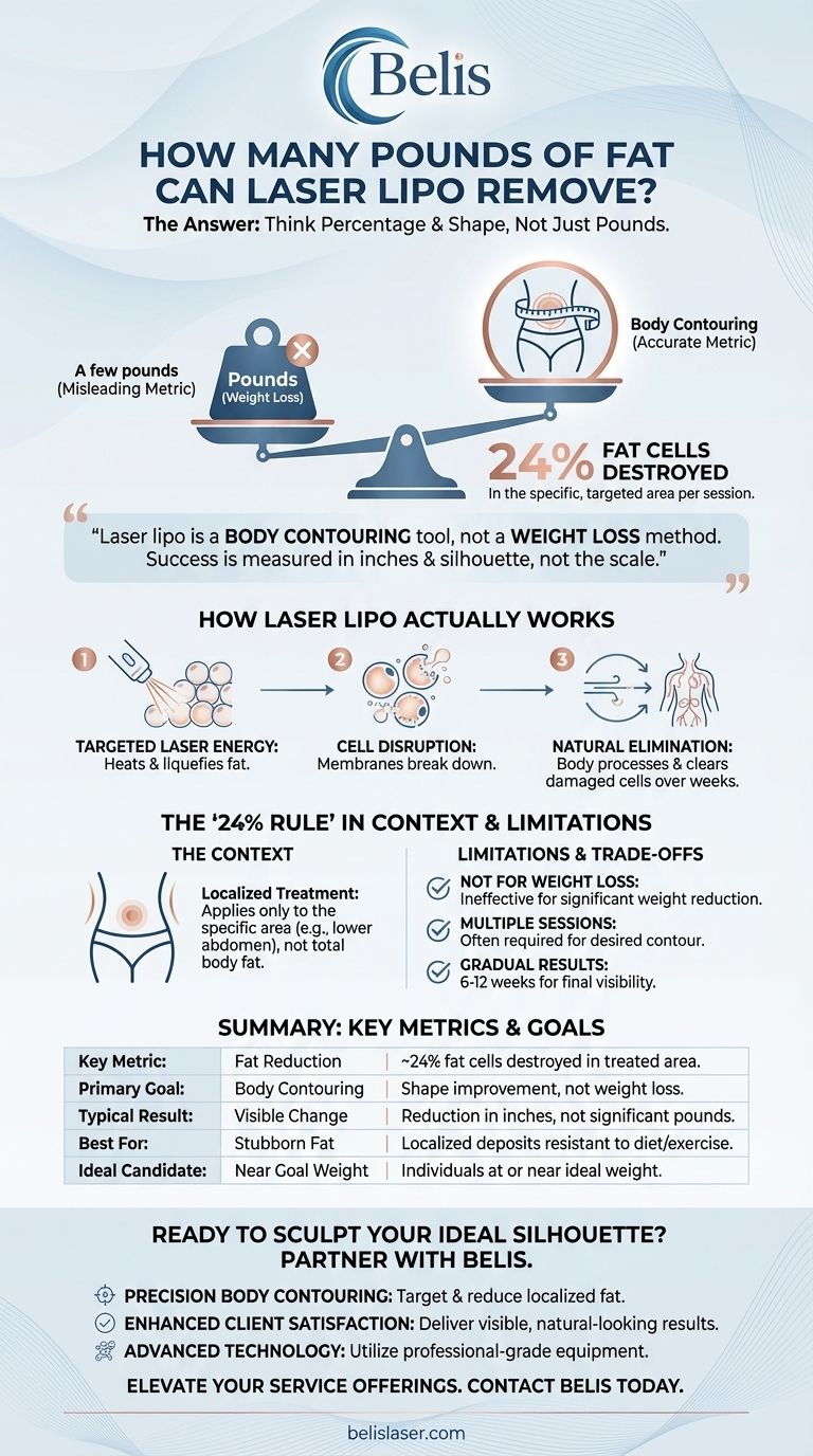 Wie viele Pfund Fett kann Laser-Lipo entfernen? Präzise Körperformung erreichen, nicht Gewichtsverlust Visuelle Anleitung