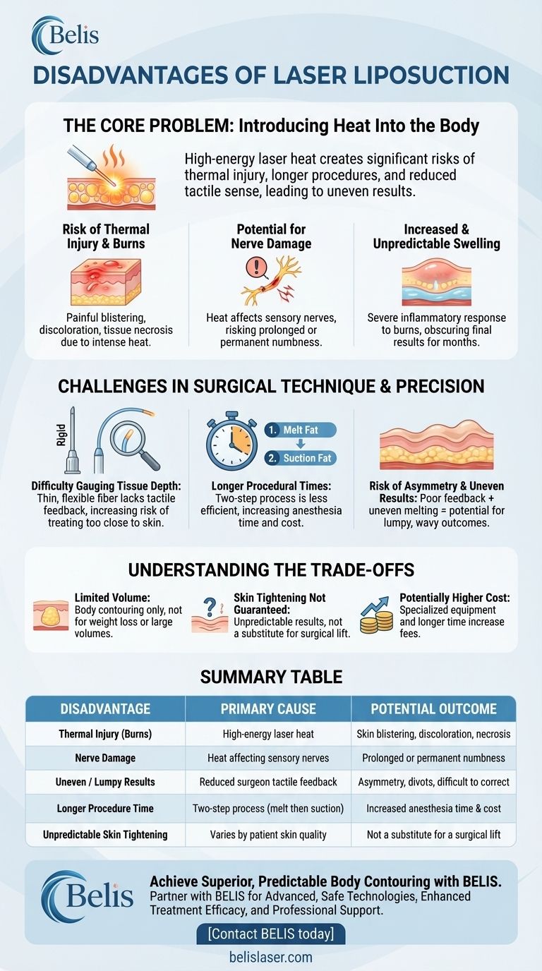 ¿Cuáles son las desventajas de la liposucción láser? Riesgos clave y limitaciones quirúrgicas Guía Visual