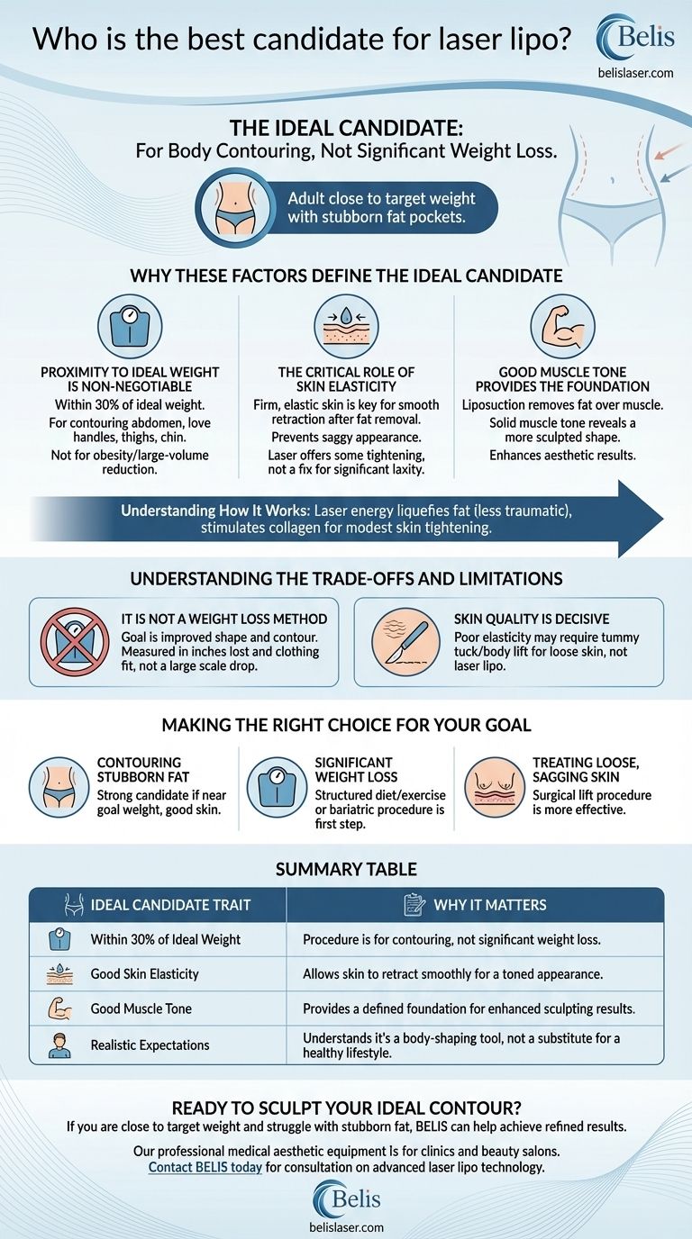 レーザー脂肪吸引に最適な候補者は？理想的な結果で正確なボディラインを実現 ビジュアルガイド