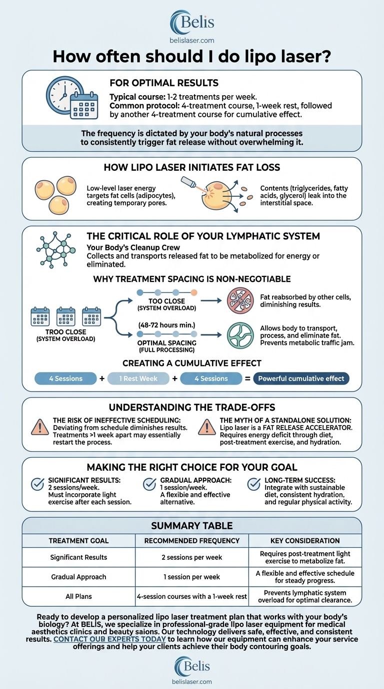 À quelle fréquence dois-je faire le lipo laser ? Un calendrier cliniquement prouvé pour une perte de graisse optimale Guide Visuel