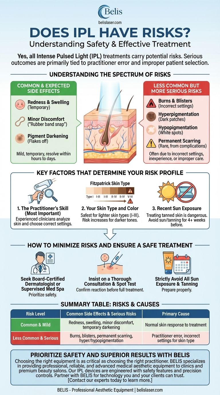 L'IPL presenta dei rischi? Come garantire un trattamento sicuro ed efficace Guida Visiva