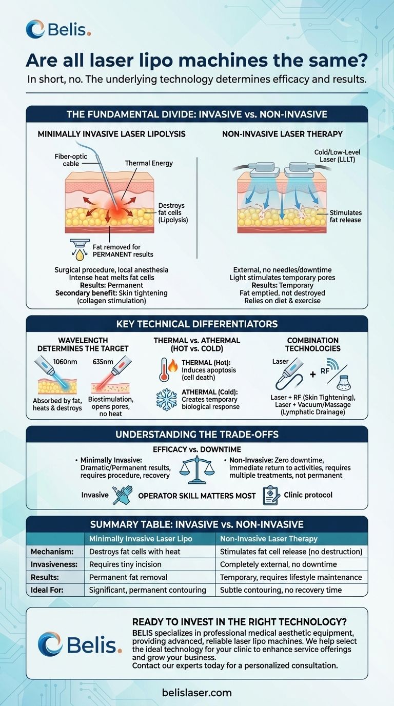Sind alle Laser-Lipo-Geräte gleich? Entdecken Sie die wichtigsten Unterschiede in Technologie & Ergebnissen Visuelle Anleitung