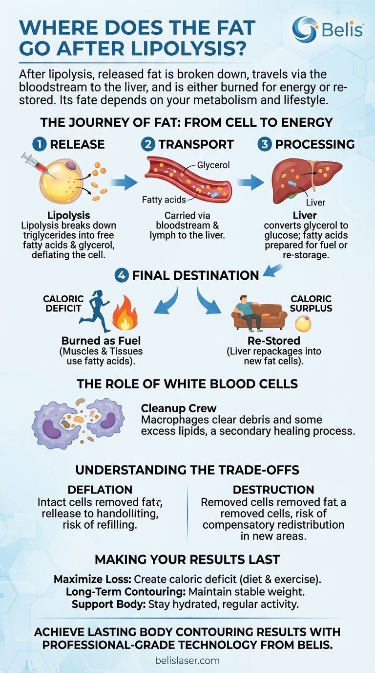 脂肪分解後の脂肪はどこへ行くのか？細胞から燃料への代謝の旅 ビジュアルガイド