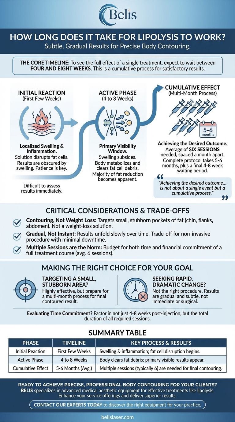 كم من الوقت يستغرق عمل تحلل الدهون؟ جدول زمني كامل لنتائج نحت الجسم دليل مرئي