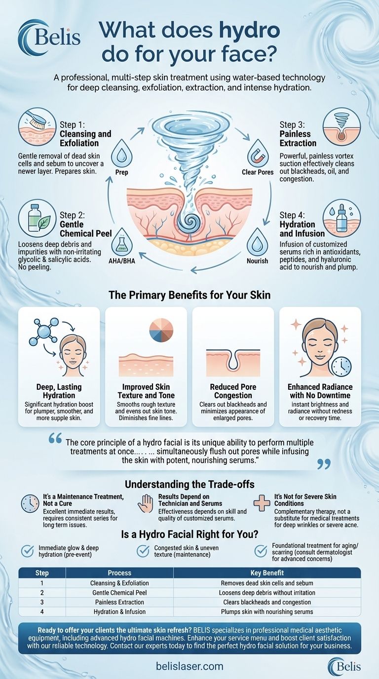 Cosa fa l'idroterapia per il tuo viso? Ottieni idratazione profonda e pelle radiosa Guida Visiva