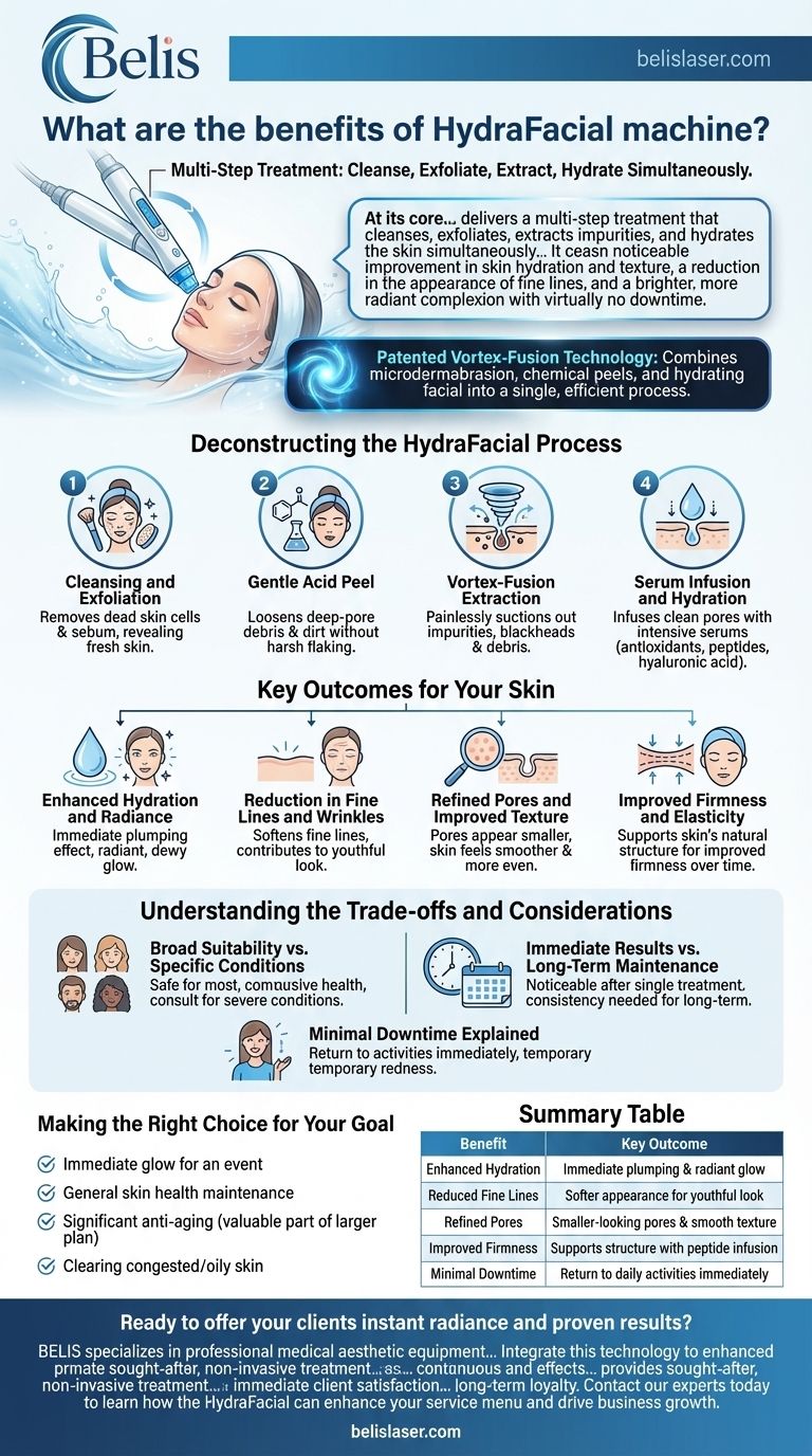 ハイドラフェイシャルマシンの利点は何ですか？瞬時に輝き、潤いのある肌を手に入れる ビジュアルガイド