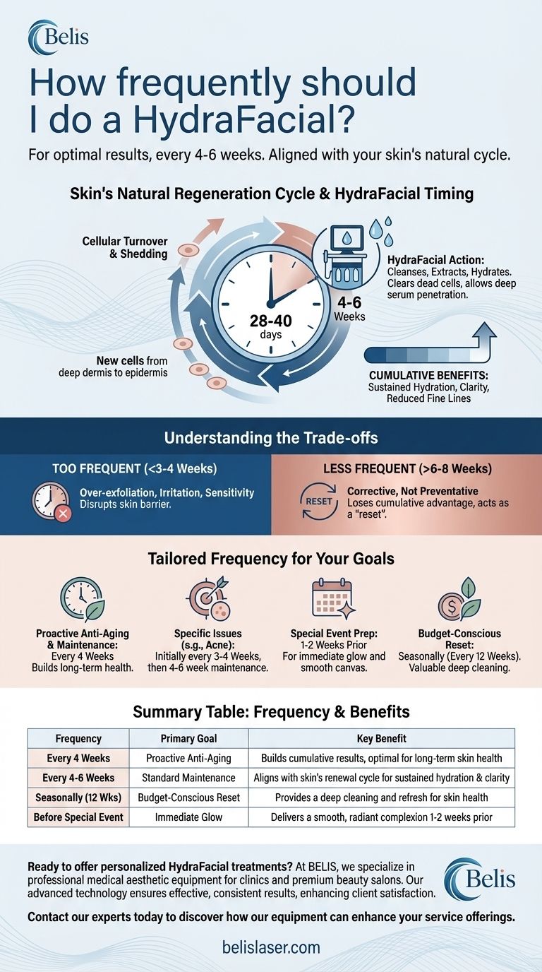 À quelle fréquence dois-je effectuer un HydraFacial ? Optimisez la santé de votre peau avec le calendrier parfait Guide Visuel