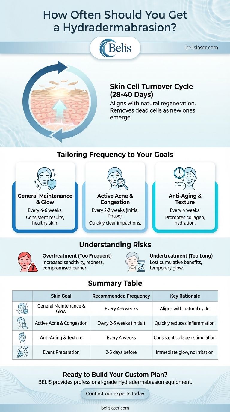 ハイドラダーマブレーションはどのくらいの頻度で行うべきか？完璧な肌のスケジュールガイド ビジュアルガイド