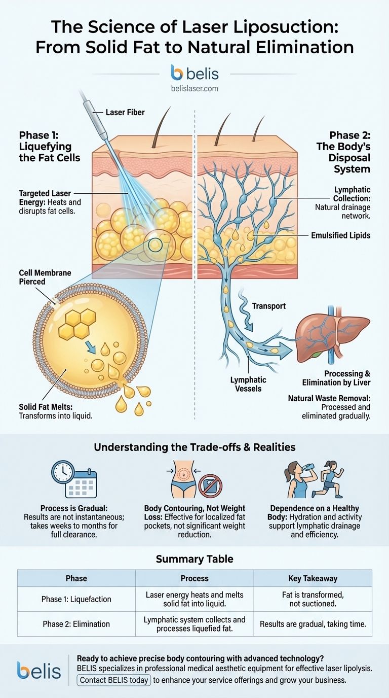How does the fat come out after laser liposuction? The Science of Natural Fat Elimination Visual Guide
