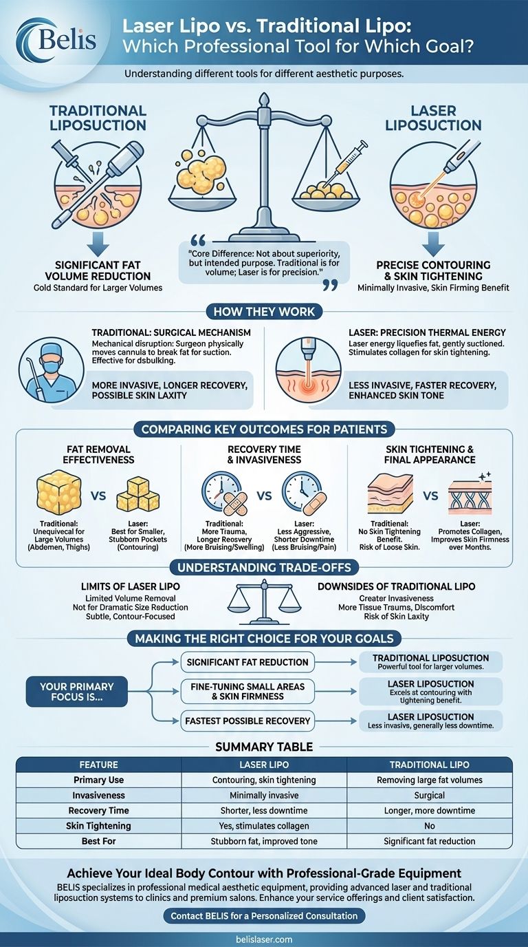 레이저 지방 흡입이 전통적인 지방 흡입보다 나은가요? 당신의 신체 목표에 맞는 시술 선택하기 시각적 가이드