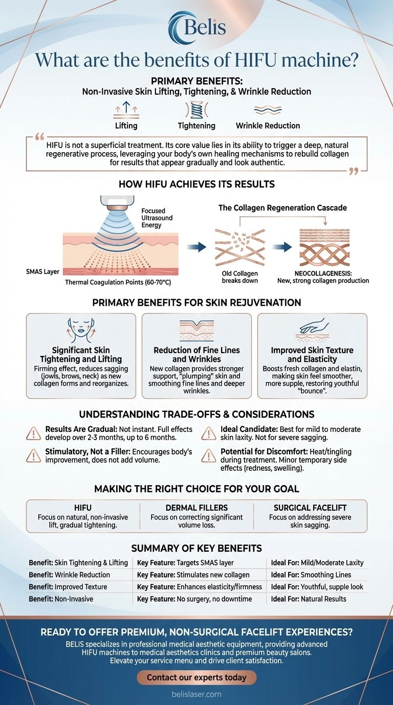 Каковы преимущества аппарата HIFU? Достижение нехирургической подтяжки и упругости кожи Визуальное руководство