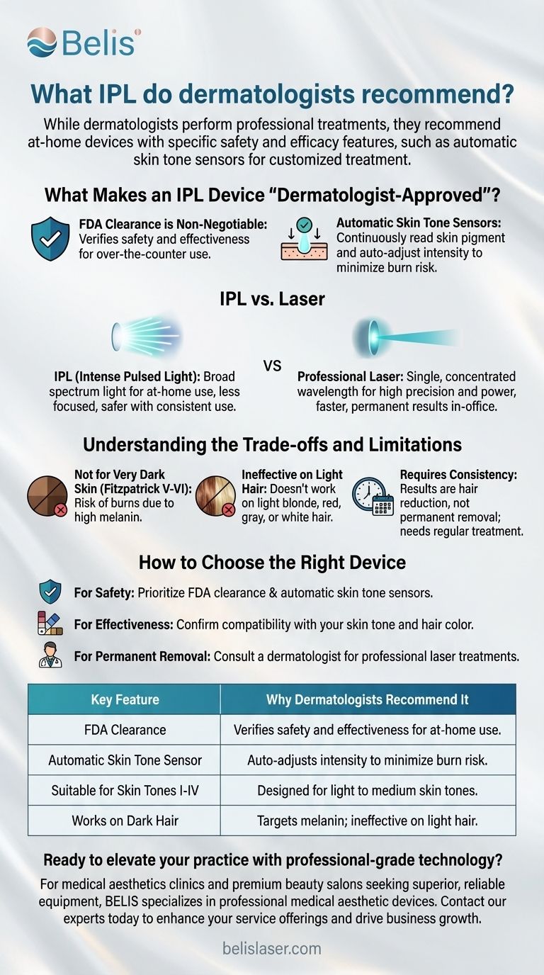 What IPL do dermatologists recommend? Focus on FDA-Clearance & Safety Sensors Visual Guide