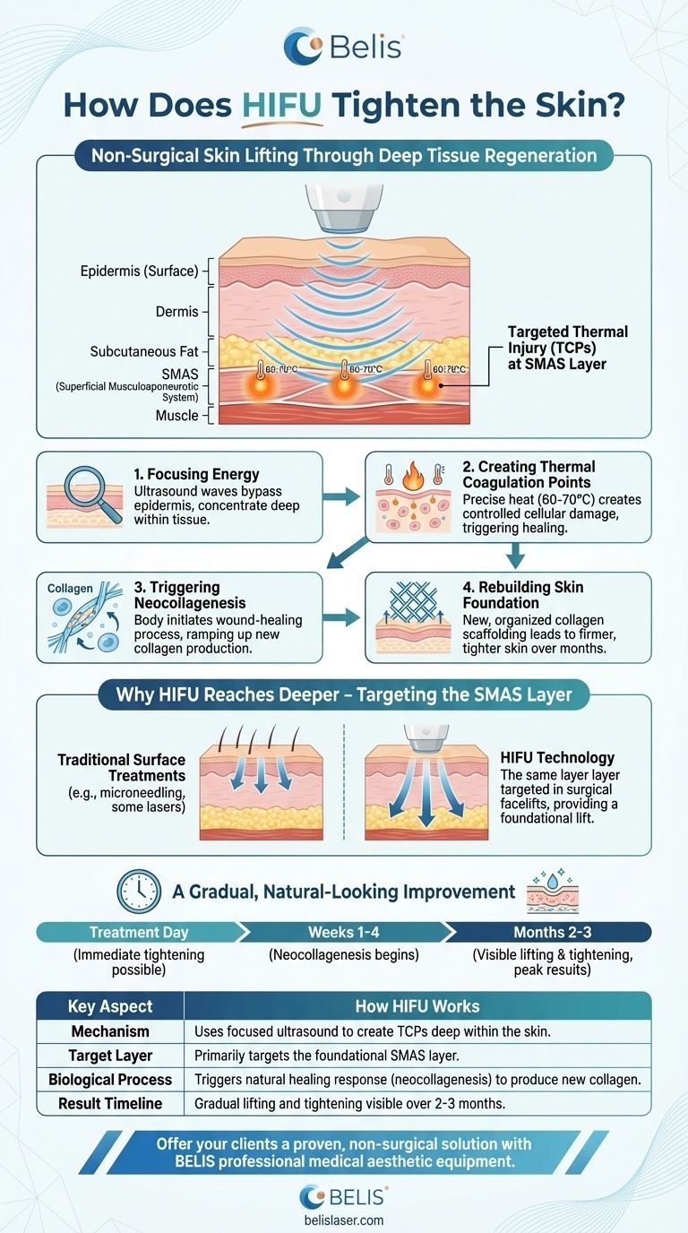 كيف يشد الهايفو الجلد؟ العلم وراء الشد غير الجراحي دليل مرئي