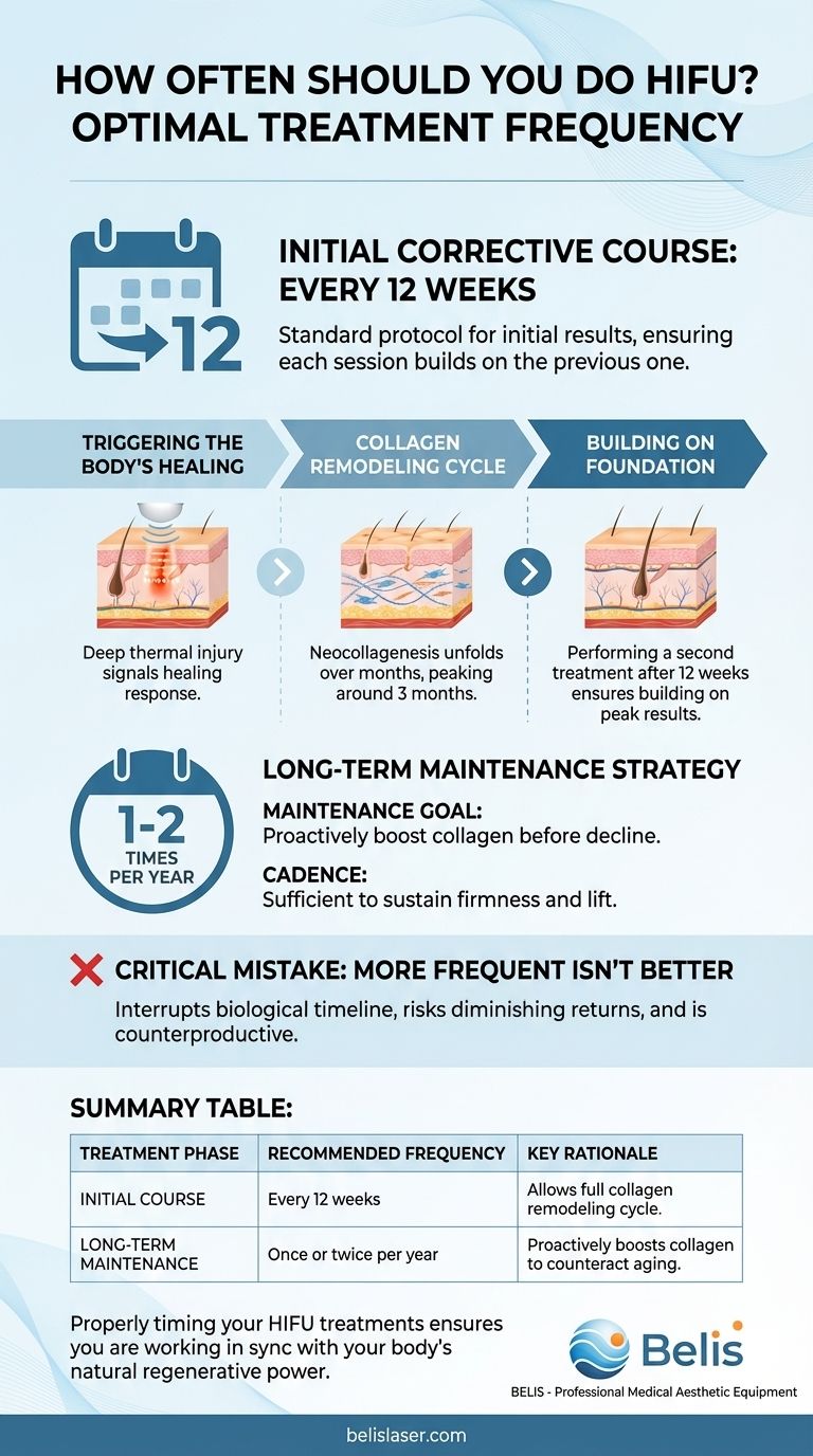 HIFU는 얼마나 자주 받아야 하나요? 지속적인 결과를 위한 최적의 시술 스케줄 시각적 가이드