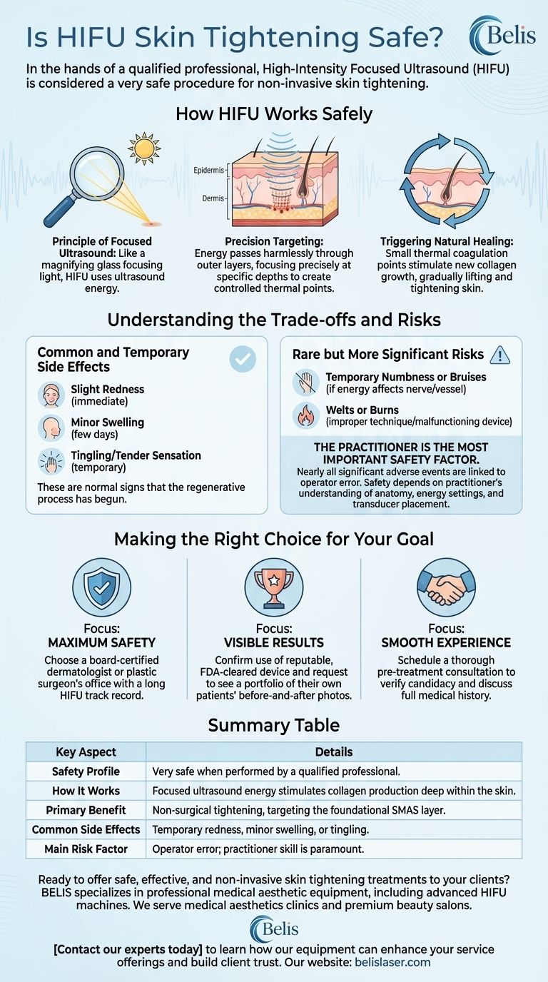HIFUによる肌の引き締めは安全ですか？資格のある専門家で安全を確保しましょう ビジュアルガイド