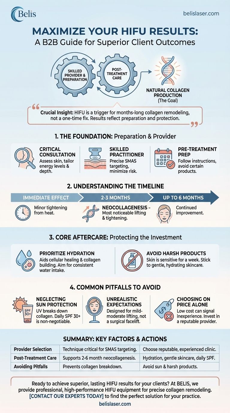 HIFU 시술 효과를 극대화하려면 어떻게 해야 하나요? 최적의 리프팅 및 타이트닝 가이드 시각적 가이드