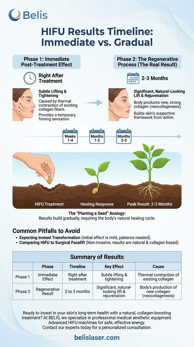 ¿Cuánto tiempo se tarda en ver los resultados del HIFU? Consulte el cronograma de doble fase para un lifting natural Guía Visual