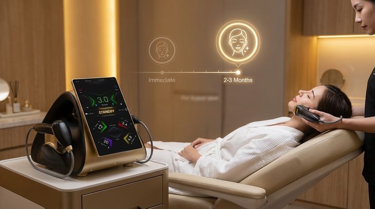 ¿Cuánto tiempo se tarda en ver los resultados del HIFU? Consulte el cronograma de doble fase para un lifting natural