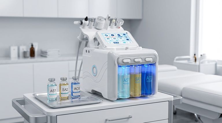 Que líquido vai numa máquina HydraFacial? Descubra o Sistema de Séruns Profissionais de 3 Passos