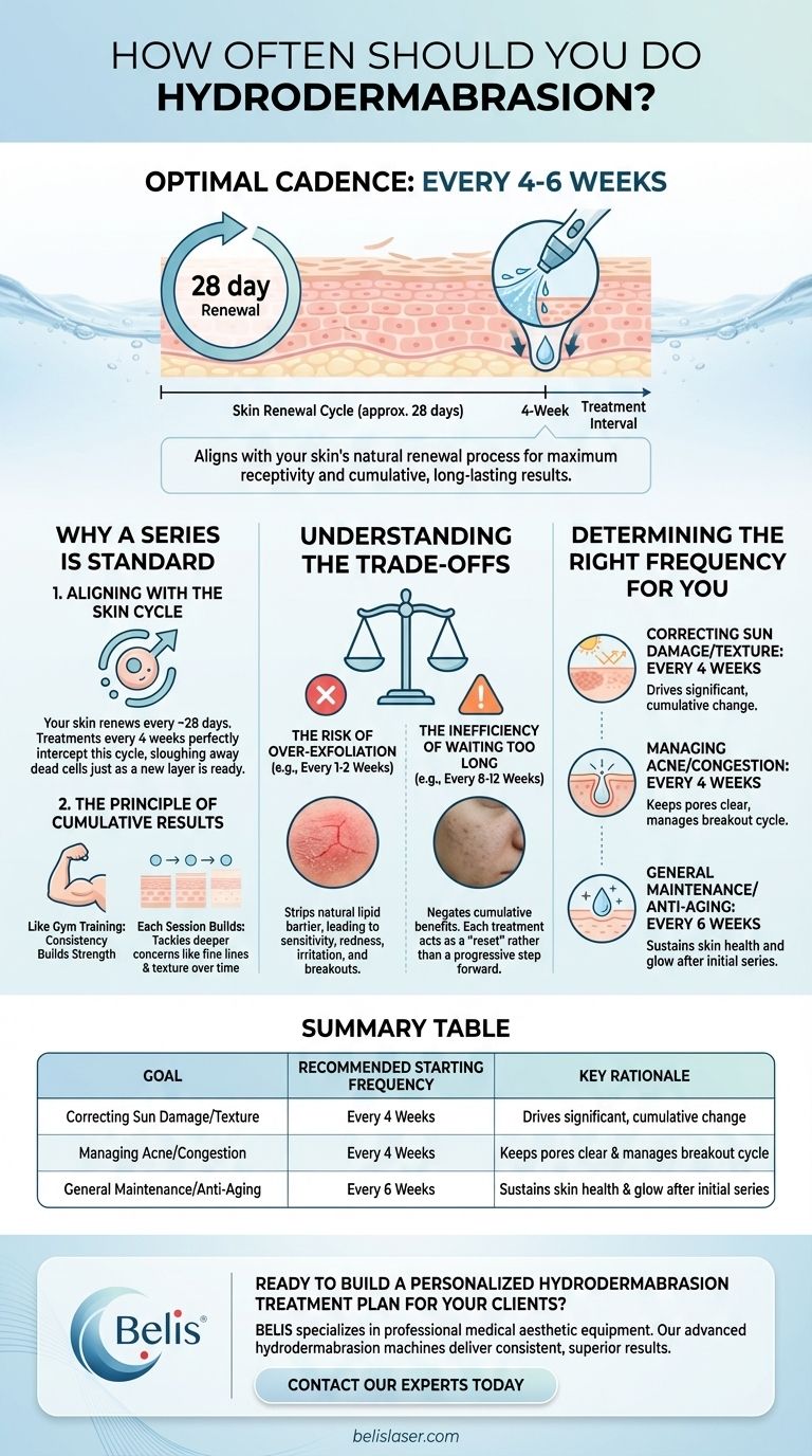 À quelle fréquence devriez-vous faire de l'hydrodermabrasion ? Optimisez le cycle de renouvellement de votre peau Guide Visuel