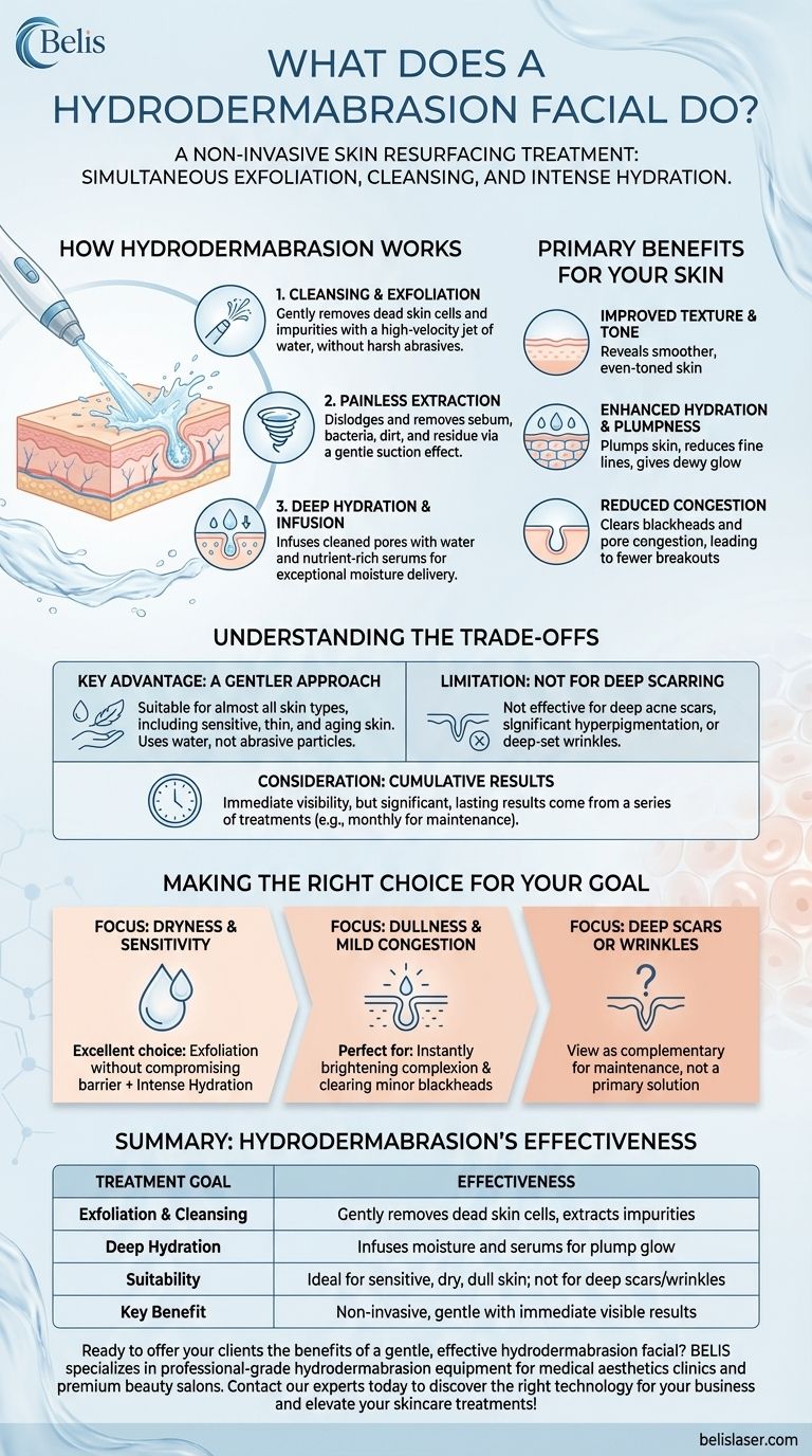 하이드로더마브레이션 페이셜은 무엇을 하나요? 즉각적으로 빛나고 촉촉한 피부를 만드세요 시각적 가이드