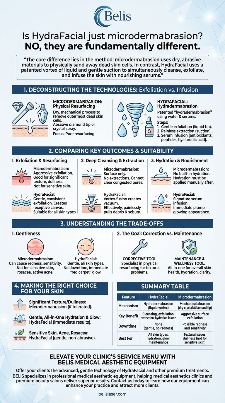 Le HydraFacial n'est-il qu'une simple microdermabrasion ? Découvrez les différences clés pour une meilleure peau Guide Visuel